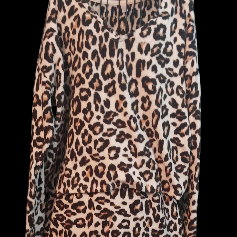Leopard Print Pajama Set